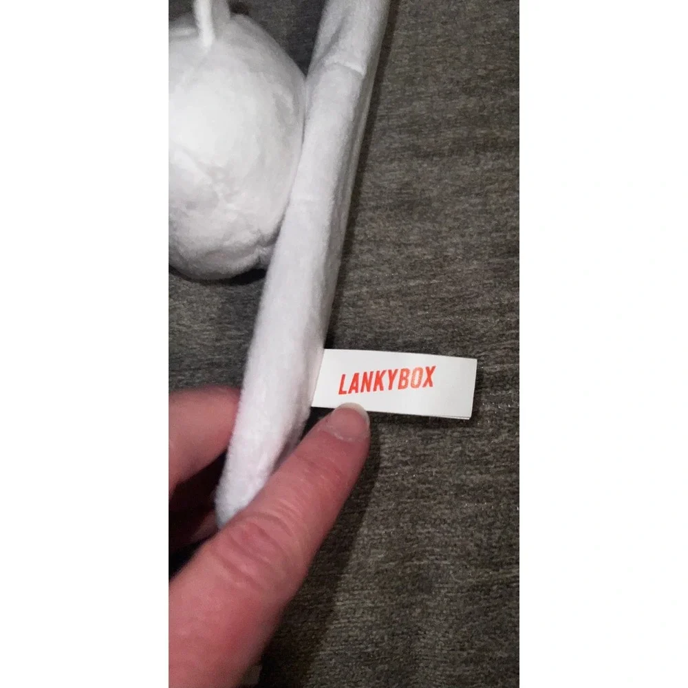LankyBox Ghosty Slap Bracelet White Plush Glow in the Dark‎ YouTube Merch